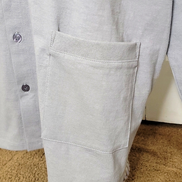 Luda Khanlari Merrill Gray Cardigan Sweater Size XL - Picture 4 of 10